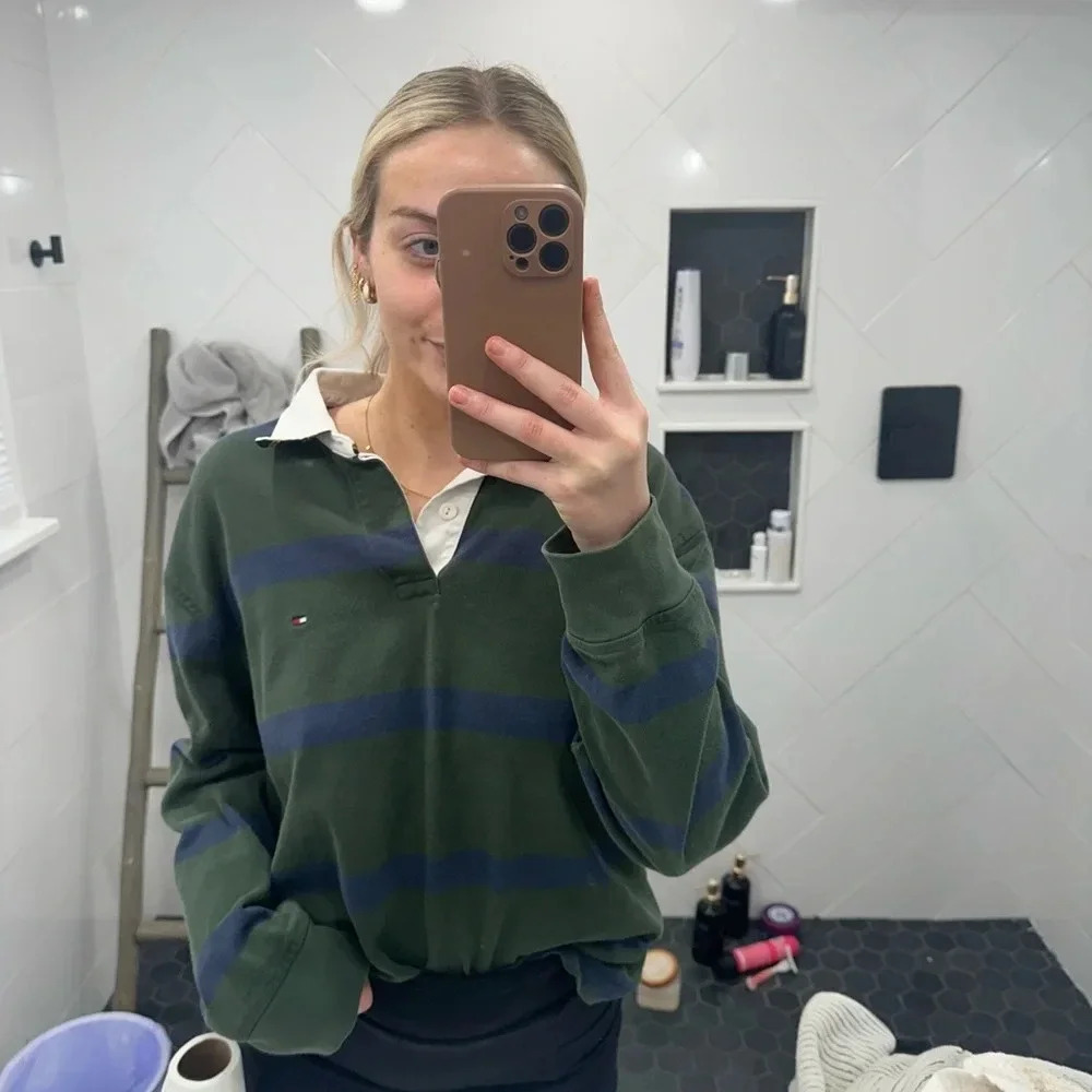 TOMMY HILFIGER vintage polo top large - Picture 16 of 16